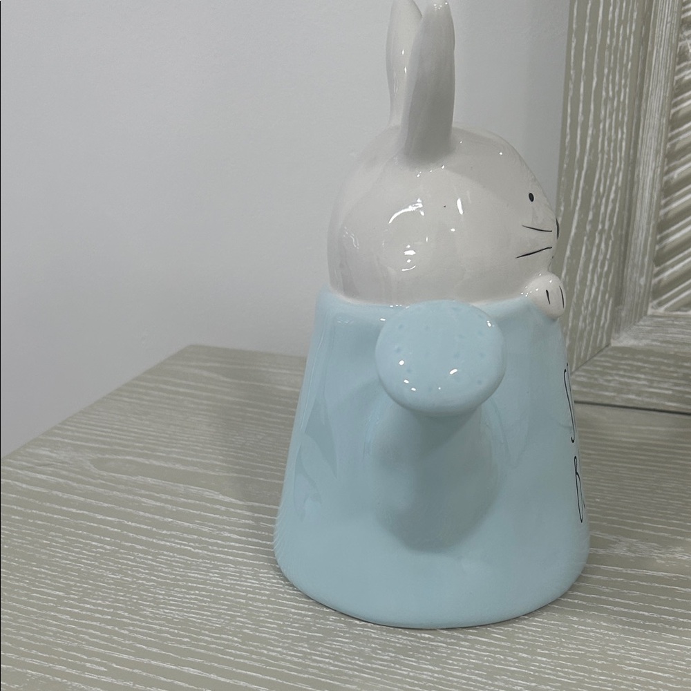 Rae Dunn Blue and White Bunny Watering Can - Picture 6 of 7